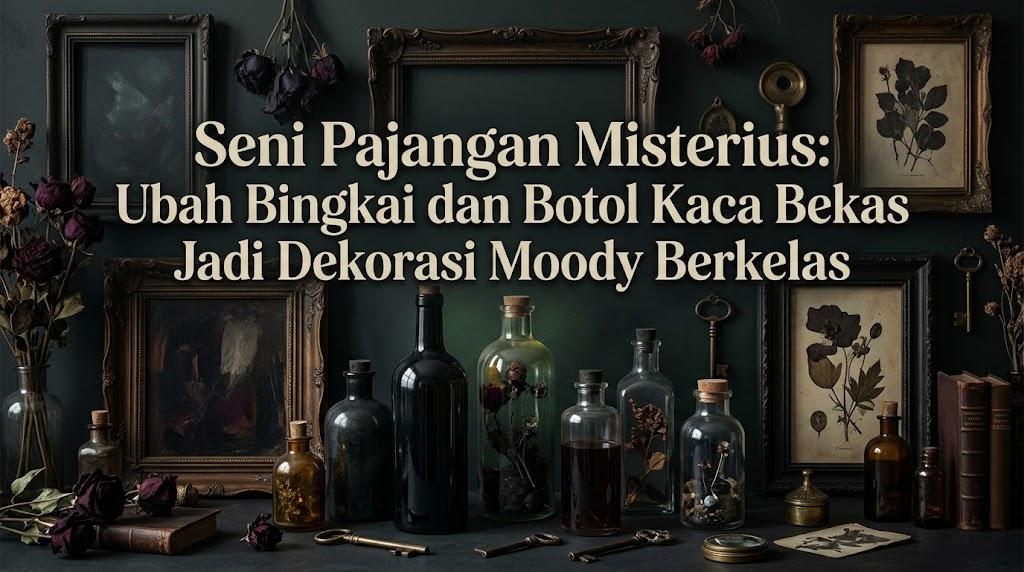 Seni Pajangan Misterius: Ubah Bingkai dan Botol Kaca Bekas Jadi Dekorasi Moody Berkelas